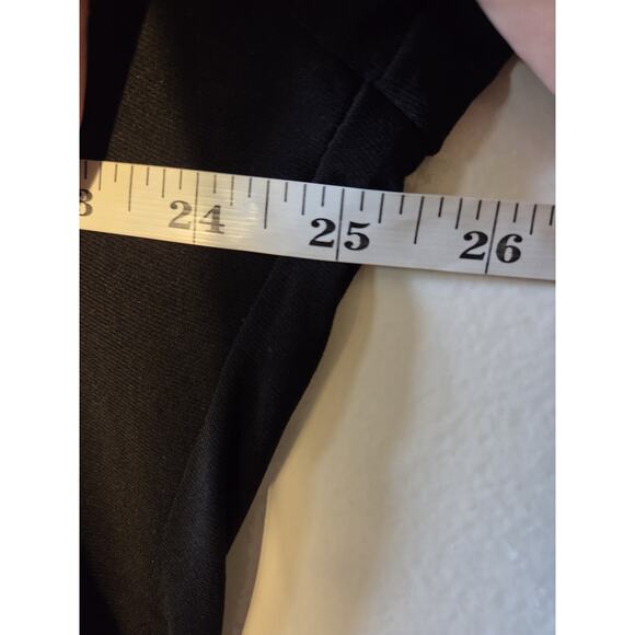 Alex Evenings Embellished Faux Wrap Maxi Gown Black Sz 24 Womens Slit Keyhole - Picture 11 of 12